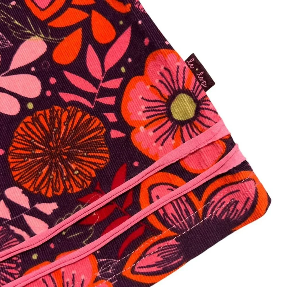 Le Top 18m Purple & Pink Floral Corduroy Dress